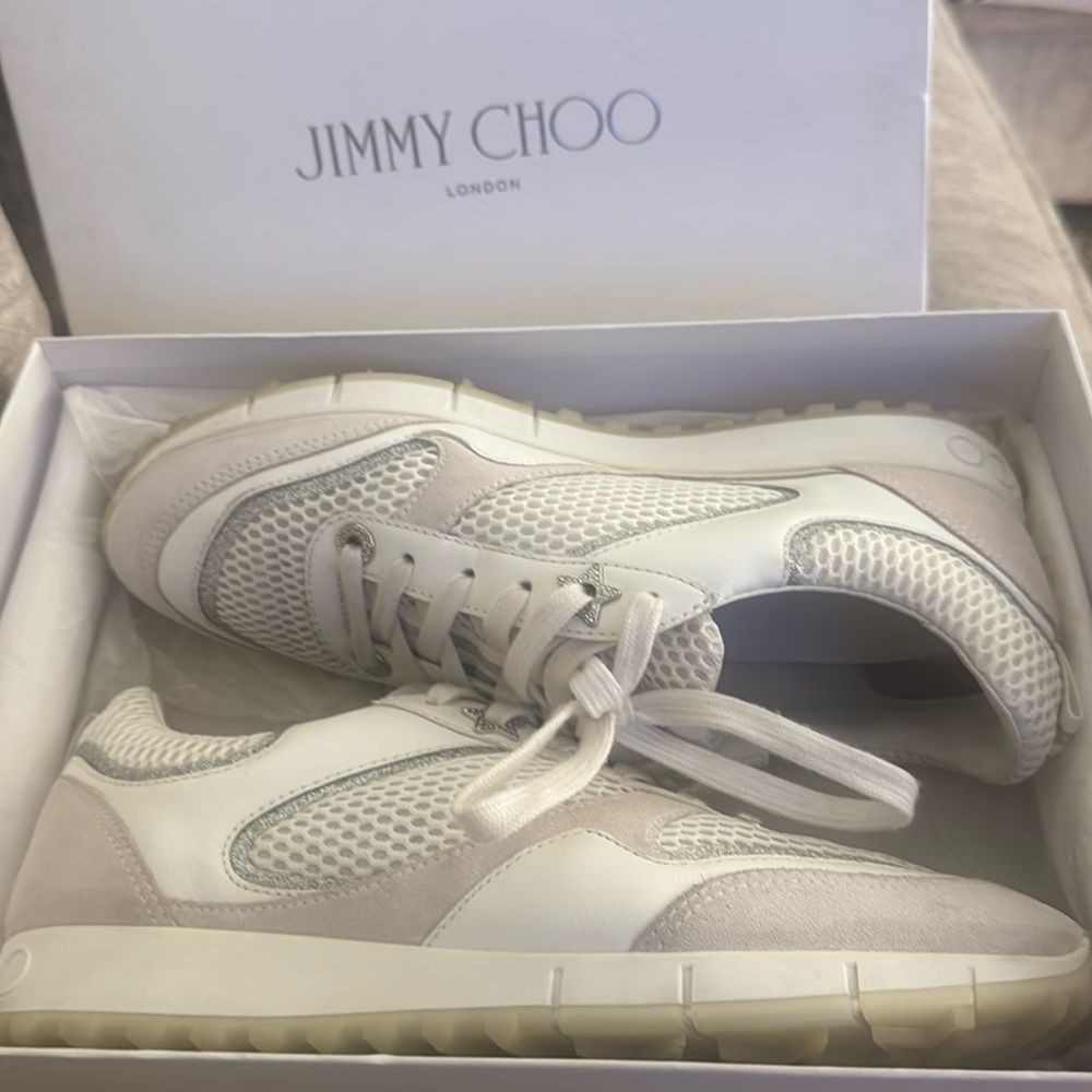 Jimmy Choo Women's Java  Walking Sneakers White